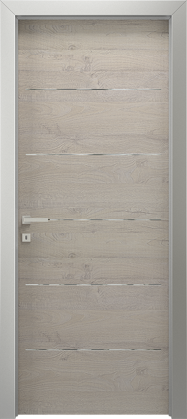 Porta da interni a battente VARIA 1L 5F, G-LIKE - Quercia sbiancato - Gidea
