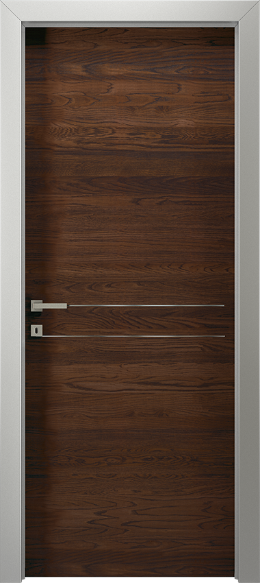 Porta da interni a battente VARIA 1L 2F, G-LIKE - Rovere cuoio scuro - Gidea