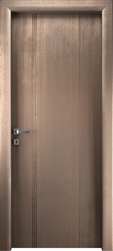 Interior swinging door VERIONDA 1/L/3/INC, Io di Garofoli - Oak clay grey - Garofoli
