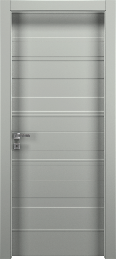 Porta da interni a battente PIRIGA 1LRIG, Patio - Laccato ral7035 - Garofoli