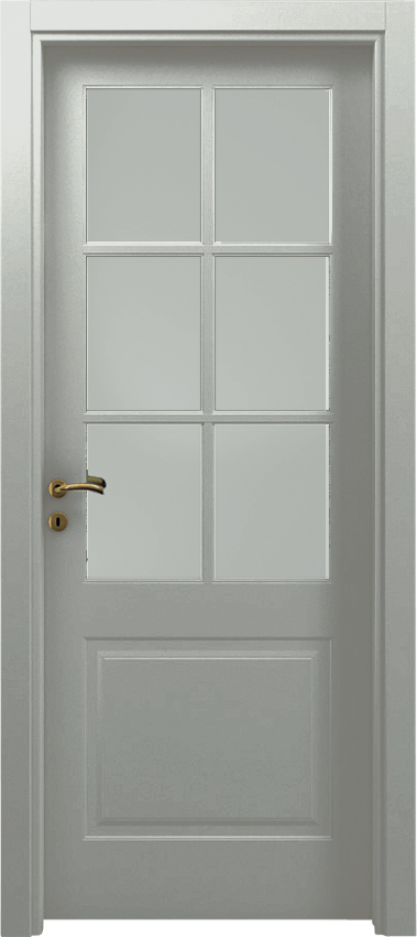 Porte intérieure battante AFRA 1/B/6/V, Mirabilia - Ral 7035 - Garofoli