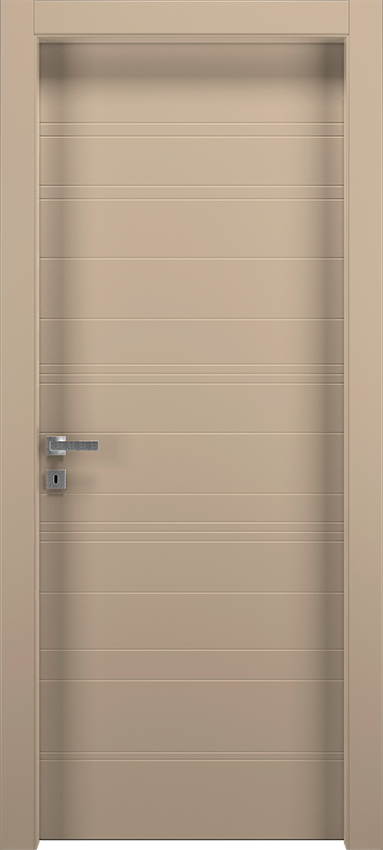 Porta da interni a battente PIRIGA 1LRIG, Patio - Laccato tortora - Garofoli