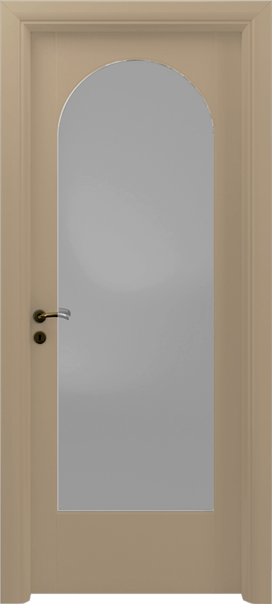 Porta da interni a battente FALIONE 1/V/A, Sublimia - Laccato tortora - Garofoli