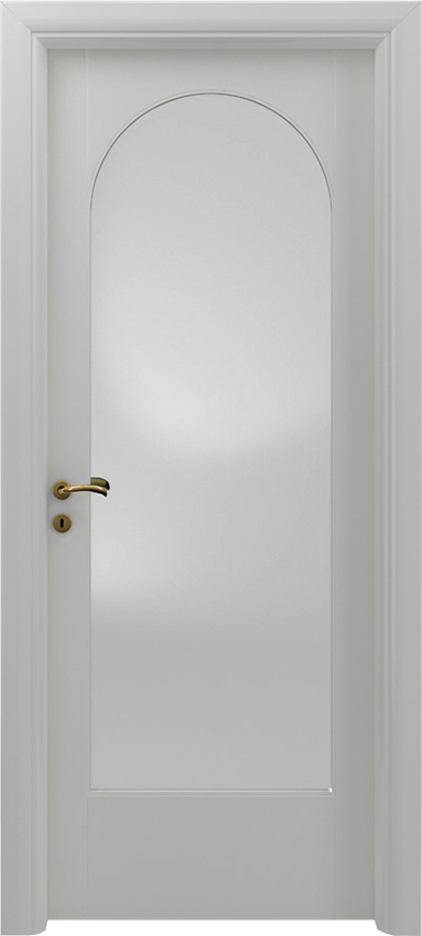 Porta da interni a battente FALIONE 1/V/A, Sublimia - Laccato bianco - Garofoli