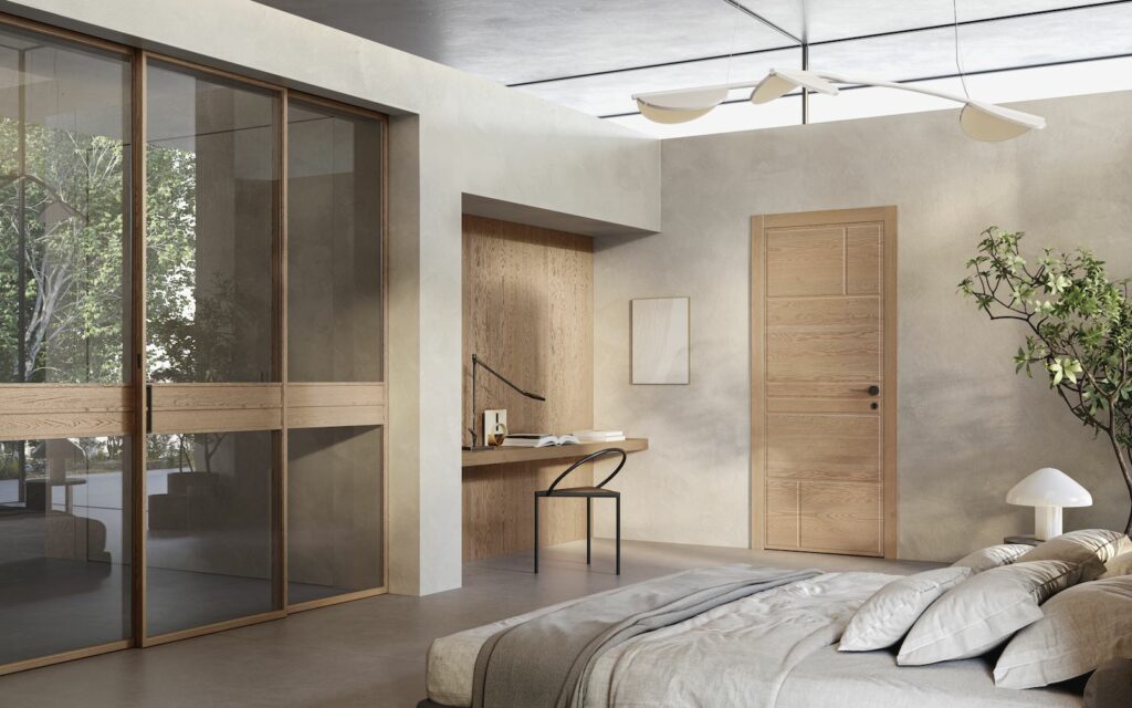 porte in vetro e legno garofoli NOI Noema 6q e Verina 8v