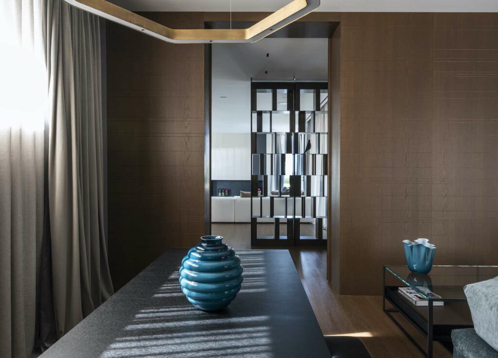 parquet e boiserie in rovere garofoli progetto villa lussuosa