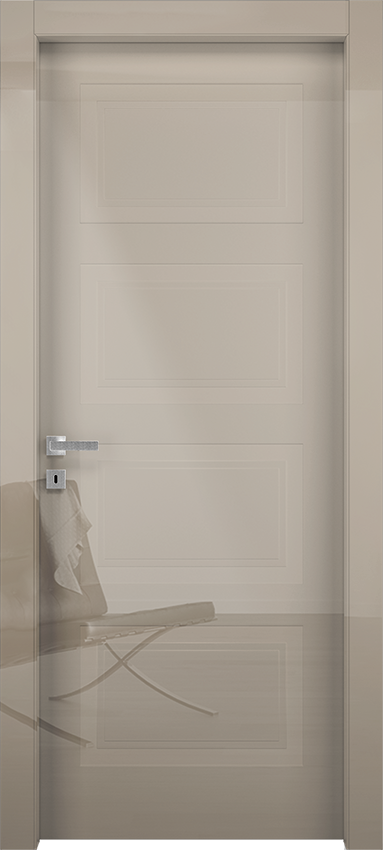 Interior swinging door MIQUATTRO 4B 50, Milia - Glossy ivory lacquered - Garofoli