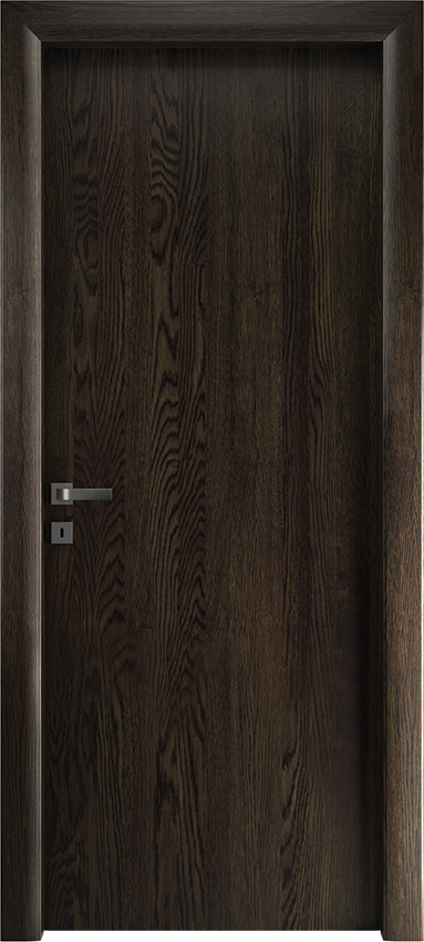 Interior swinging door ZERONDA 1/L, Io di Garofoli - Oak grey - Garofoli