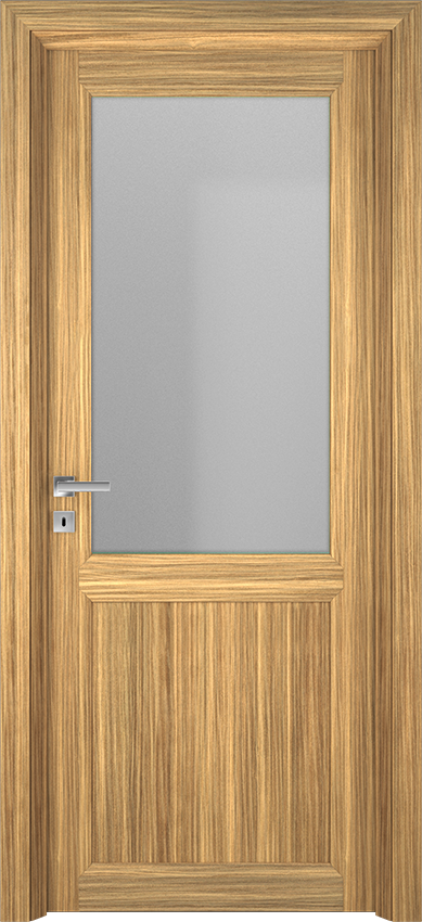 Porte intérieure battante VASSIA 1PA1V - Mandorlo grano laminato - Gidea