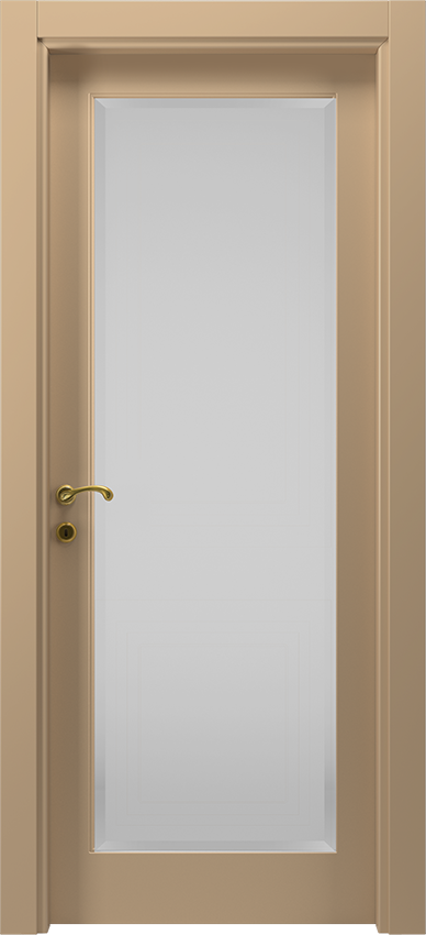 Interior swinging door VELUNU 1/V, Dorè - Dove grey lacquered - Garofoli