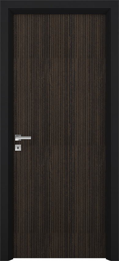 Interior swinging door NOA 1L - Noce tattile laminato - Gidea