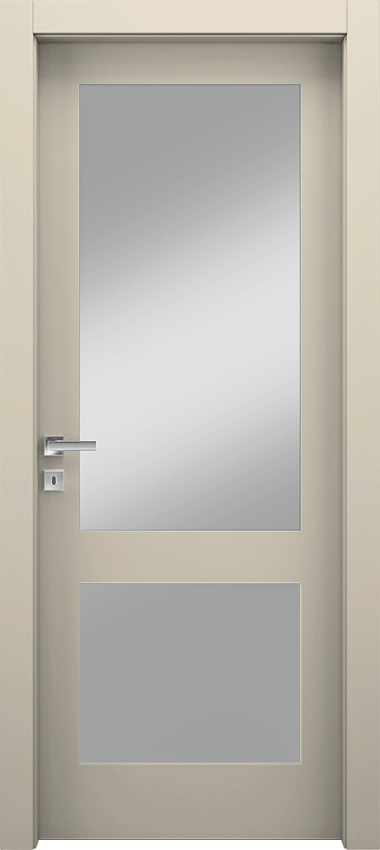 Interior swinging door 2/V, Miraquadra - Ral 9001 - Garofoli