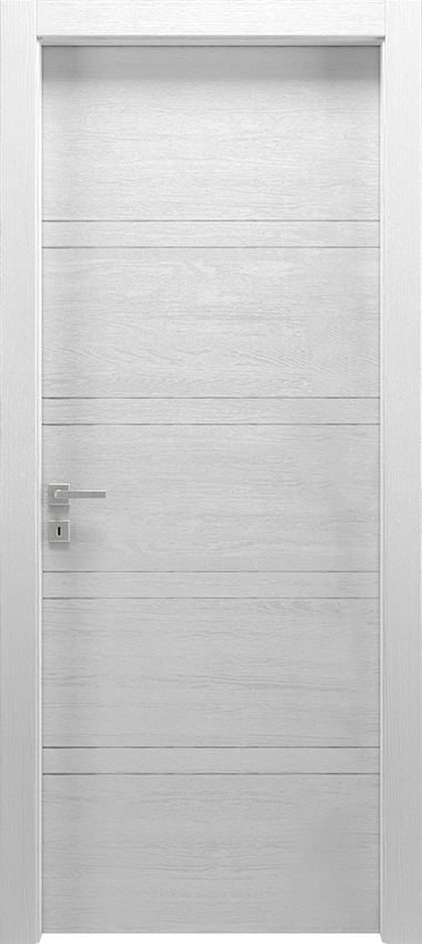 Interior swinging door 8/R, Mirawood - Lacquered oak white - Garofoli