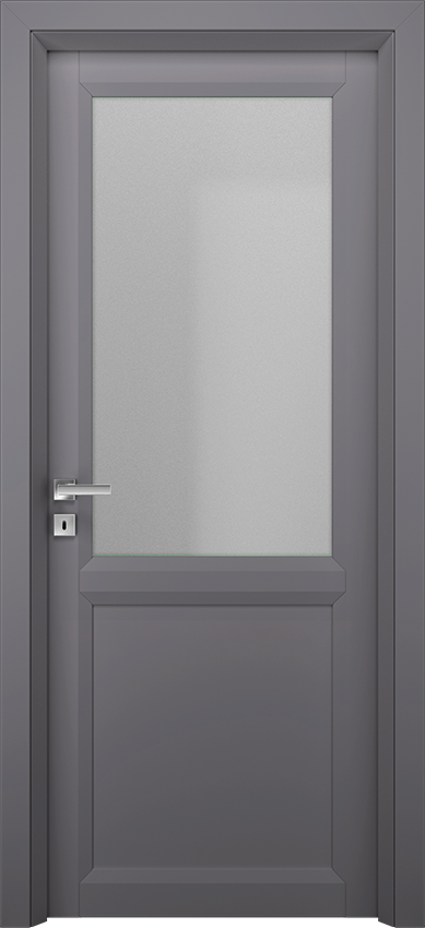 Interior swinging door VASSIA 1PA1V - Grigio metropoli laminato - Gidea