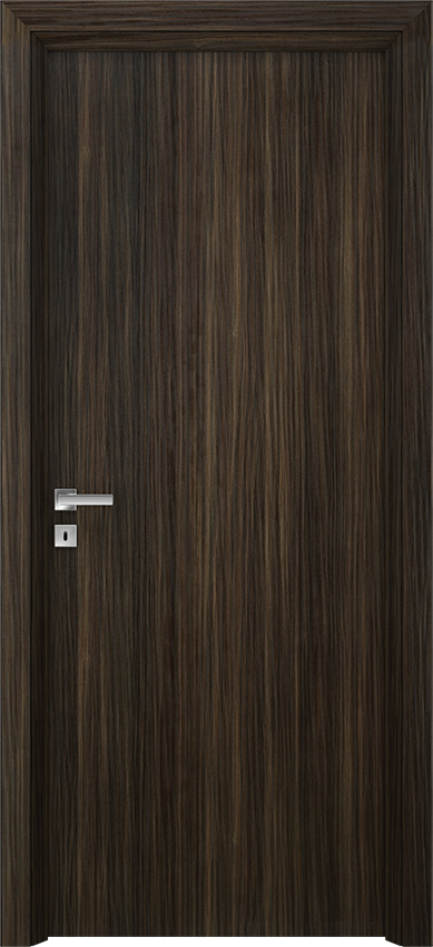 Interior swinging door NOA 1L - Mandorlo caffe' laminato - Gidea