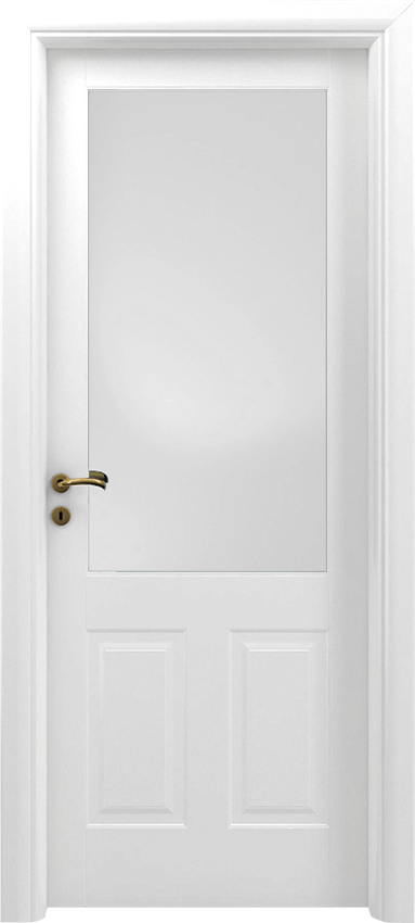 Interior swinging door GIORNICO 2/B/1/V, Sublimia - White lacquered - Garofoli