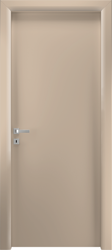 Interior swinging door ZERONDA 1/L, Io di Garofoli - Dove grey lacquered - Garofoli