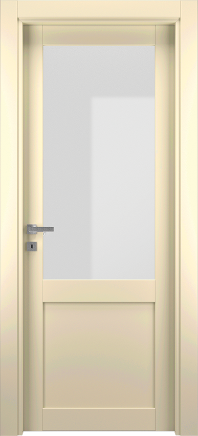 Interior swinging door PAVEA 1PA1V, Xonda - Ivory - Gidea