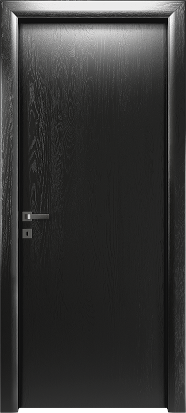 Interior swinging door ZERONDA 1/L, Io di Garofoli - Deep black oak - Garofoli