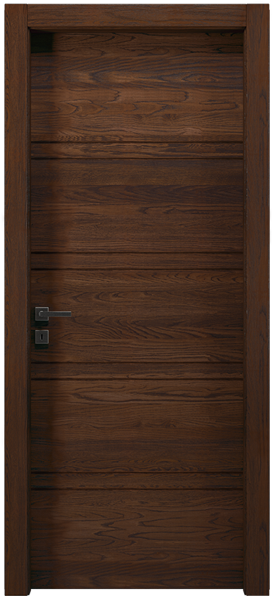 Interior swinging door 8/R, Mirawood - Oak dark leather - Garofoli