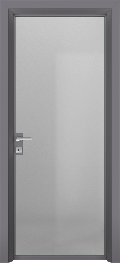 Interior swinging door LIVIA 1VT - Grigio metropoli laminato - Gidea