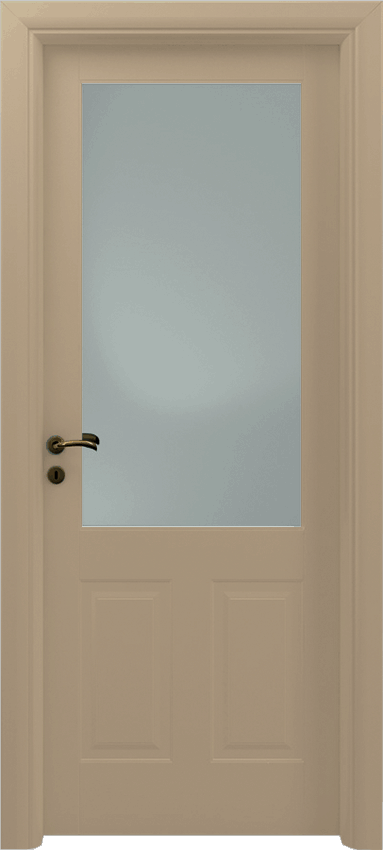 Interior swinging door GIORNICO 2/B/1/V, Sublimia - Dove grey lacquered - Garofoli