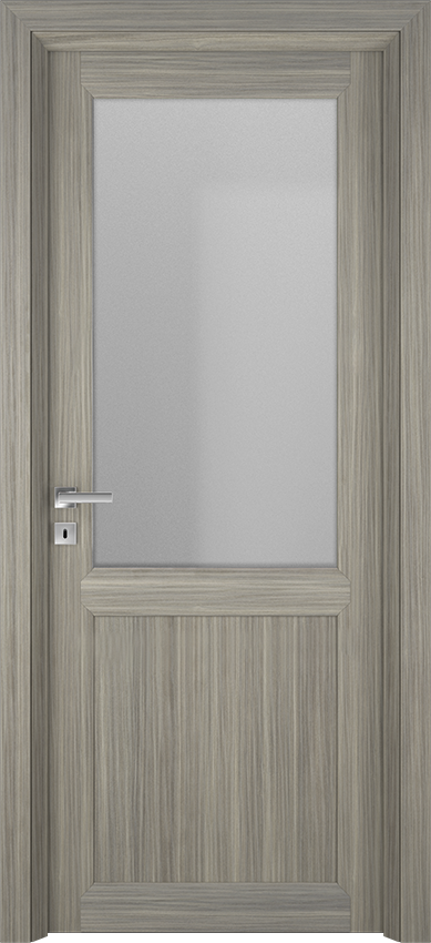 Porte intérieure battante VASSIA 1PA1V - Mandorlo cenere laminato - Gidea