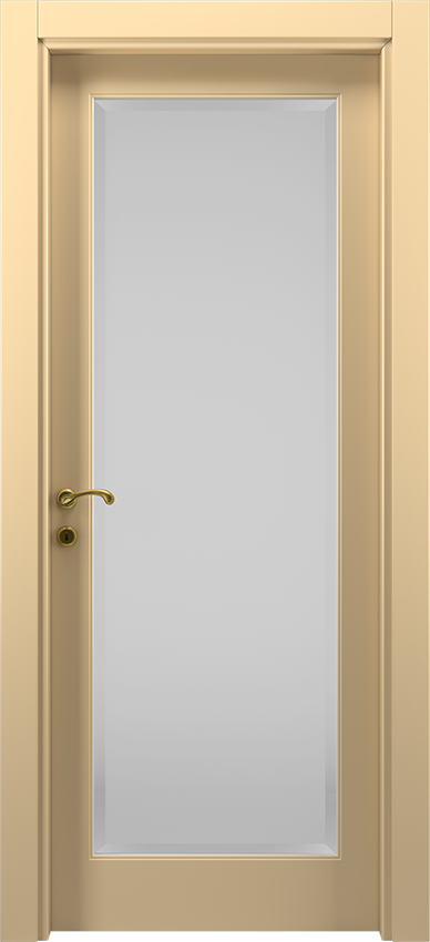Interior swinging door VELUNU 1/V, Dorè - Ivory lacquered - Garofoli