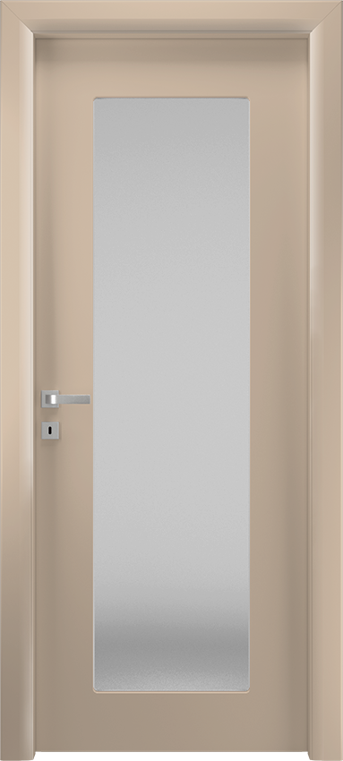 Interior swinging door VETRONDA 1/V, Io di Garofoli - Dove grey lacquered - Garofoli