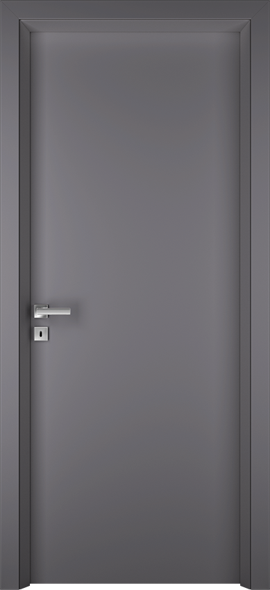 Interior swinging door NOA 1L - Grigio metropoli laminato - Gidea