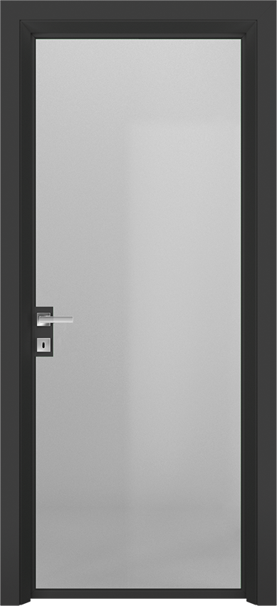 Interior swinging door LIVIA 1VT - Nero caldo laminato - Gidea