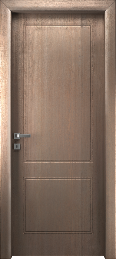 Interior swinging door BIONDA 2/B, Io di Garofoli - Oak clay grey - Garofoli