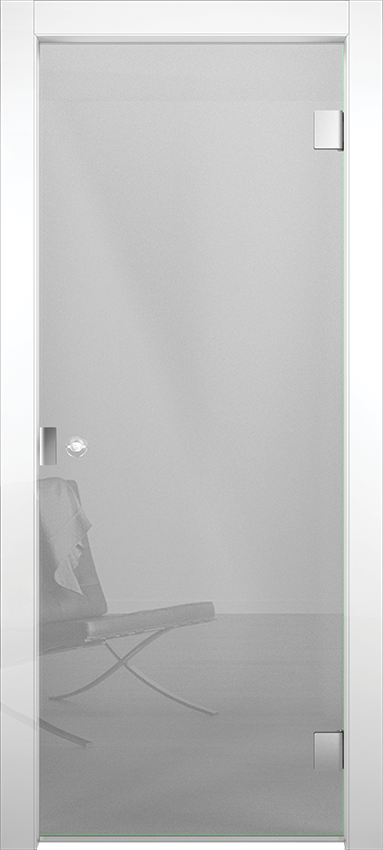 Interior swinging door MIVA 1TV 50, Milia - Glossy white lacquered - Garofoli