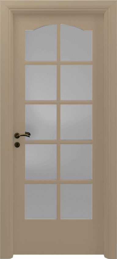 Porte intérieure battante CANEDA 10/V/C, Sublimia - Laque tourterelle - Garofoli