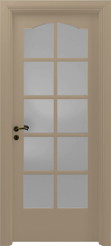 Interior swinging door CANEDA 10/V/C, Sublimia - Dove grey lacquered - Garofoli