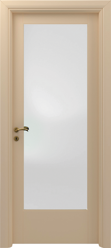 Interior swinging door GERA 1/V, Sublimia - Ivory lacquered - Garofoli