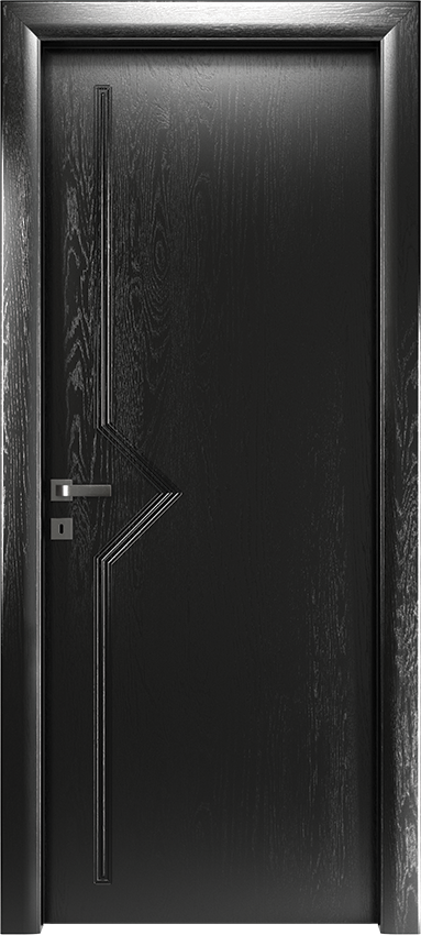 Interior swinging door DIBLA 2/P, Io di Garofoli - Deep black oak - Garofoli