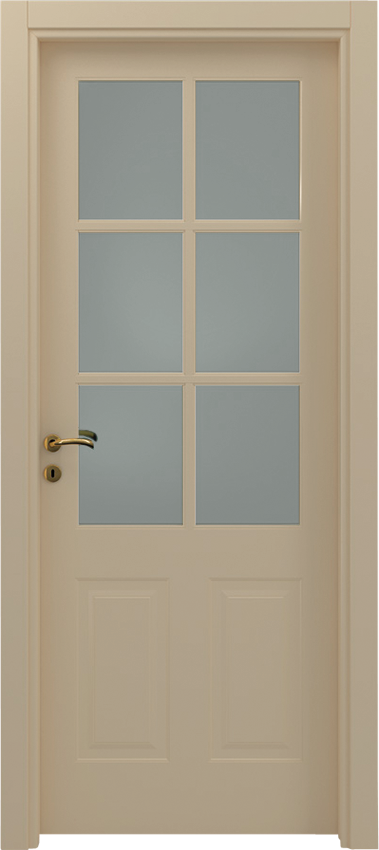 Interior swinging door AFRA 1/B/6/V, Mirabilia - Ivory lacquered - Garofoli