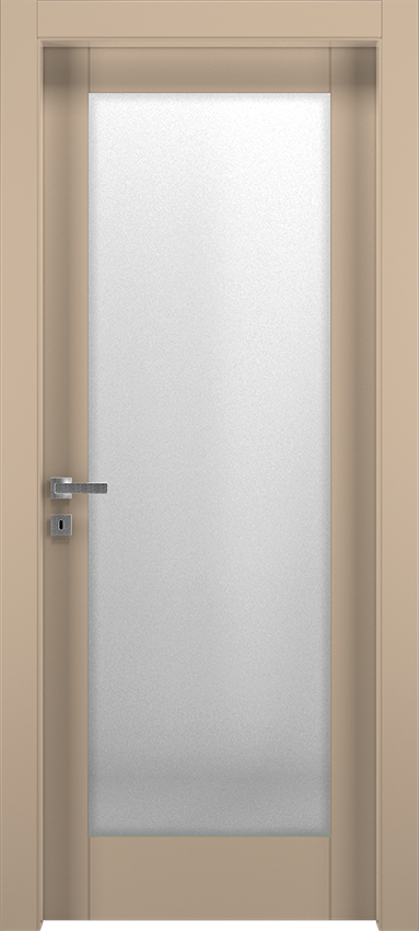 Interior swinging door PLEX 1V, Patio - Dove grey lacquered - Garofoli