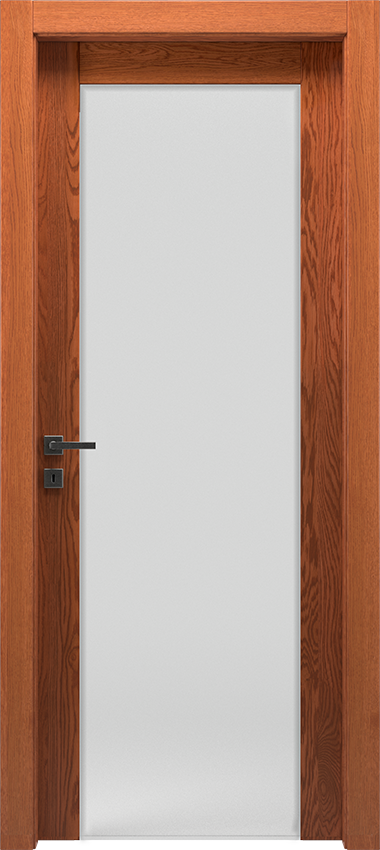 Porta da interni a battente 1/V/2001, Mirawood - Rovere teak - Garofoli