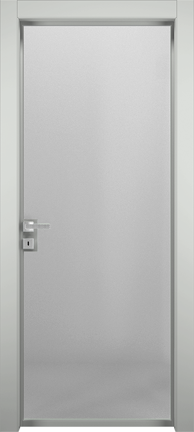 Porta da interni a battente IVE 1V 50, Milia - Laccato ral7035 - Garofoli