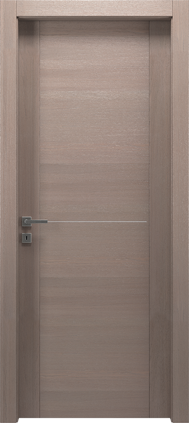 Porta da interni a battente 1/F/2015, Mirawood - Rovere grigio creta - Garofoli