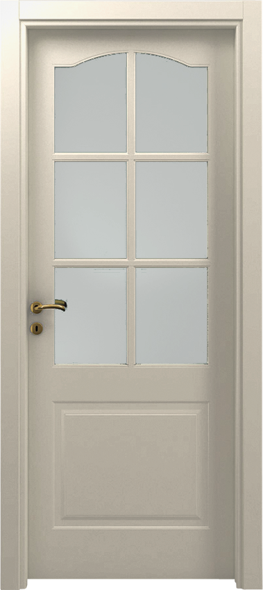 Interior swinging door TEO 1/B/6/V/C, Mirabilia - Ral 9001 - Garofoli