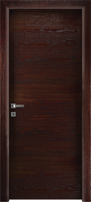 Interior swinging door ORONDA 1/L/O, Io di Garofoli - Oak dark leather - Garofoli