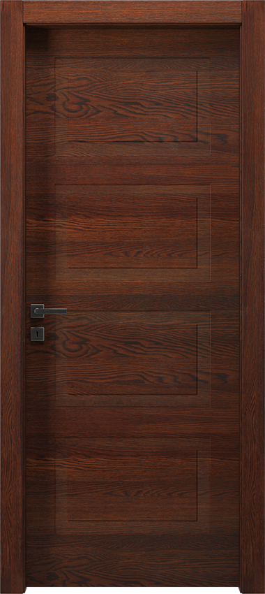 Porta da interni a battente 4/B, Mirawood - Rovere wenge' - Garofoli