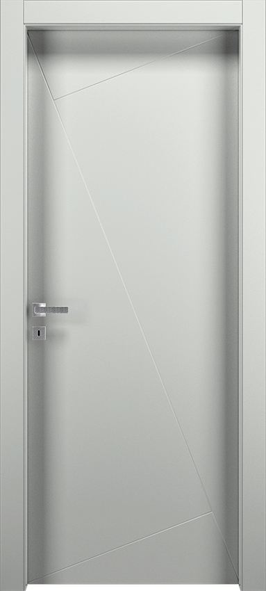 Porte intérieure battante PIQUADRA 1LQ, Patio - Ral 7035 - Garofoli