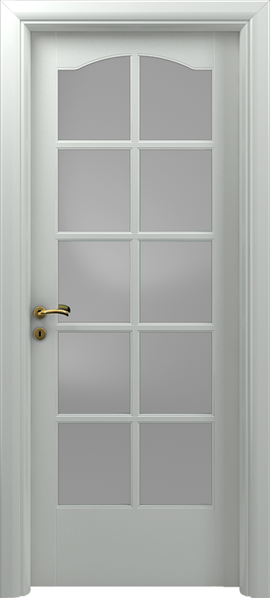 Porte intérieure battante CANEDA 10/V/C, Sublimia - Ral 7035 - Garofoli
