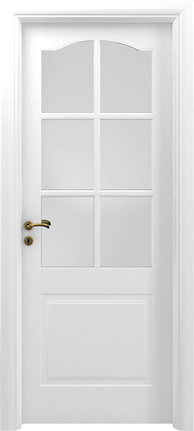 Interior swinging door GAIBANA 1/B/6/V/C, Sublimia - White lacquered - Garofoli
