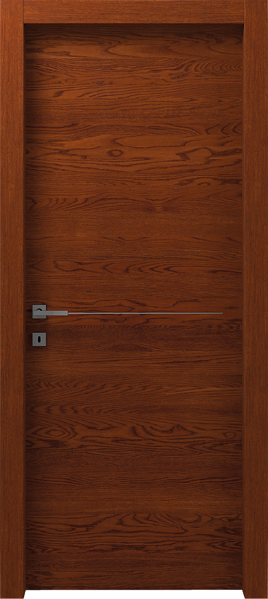 Porta da interni a battente ROTIA 1/L/1/F, Gdesigner - Rovere tabacco - Garofoli