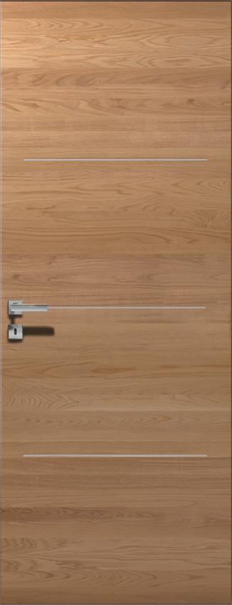 Interior swinging door ORIZZONTE 3F PORTA FILOMURO, Filomuro - Oak bleached - Garofoli